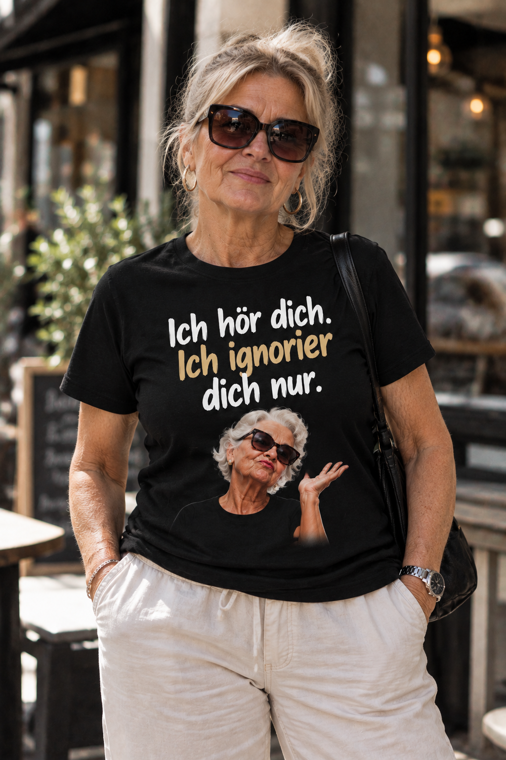 Die Rentner T-Shirt – ICH HÖR DICH. ICH IGNORIER DICH NUR.